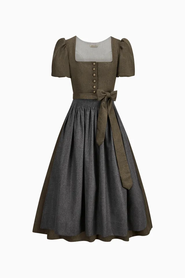 gottseidank-dirndl-laura-dirndl-mit-geradem-ausschnitt-und-kurzem-puffarm image 1