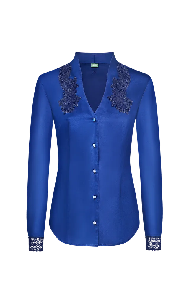 g-ssl-bluse-ge-tzte-akzente-damen-baumwollsatin-blau image 1