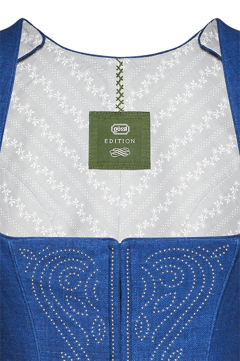 g-ssl-blaudruck-dirndl-mit-nieten-blau-70-leinen-seide image 5
