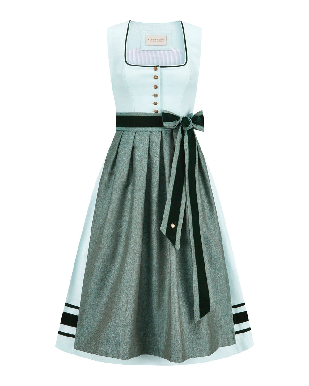 alpenherz-dirndl-magdalena-puffarm-dirndl-in-lindgr-n-75-cm image 3