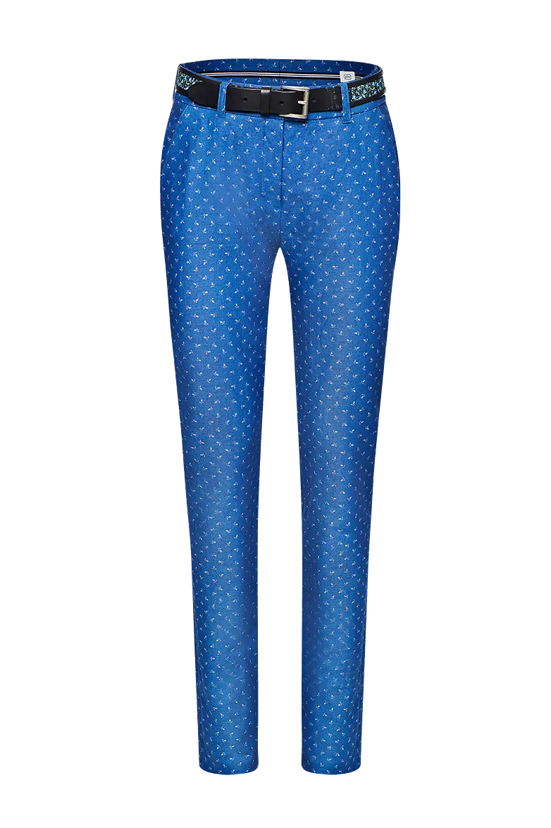 g-ssl-chino-damenhose-blaudruck-streublumen image 1