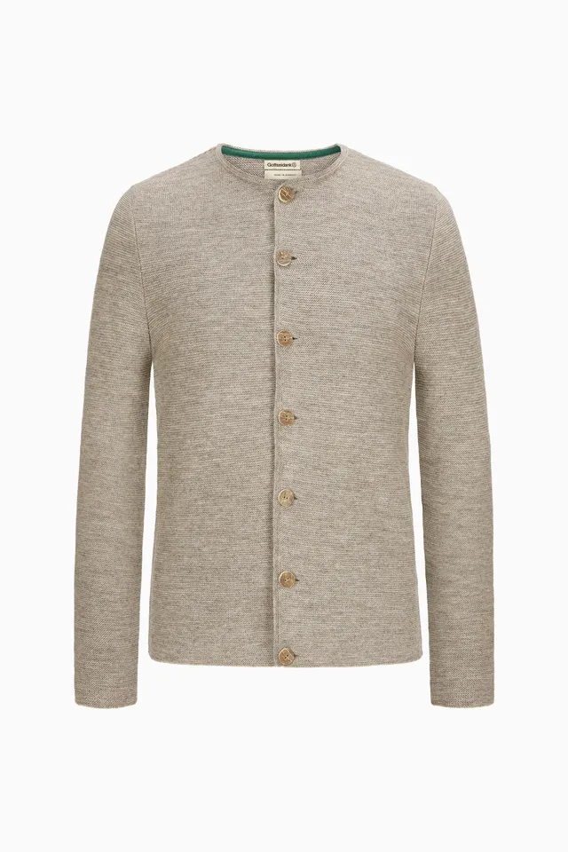 gottseidank-herrenstrickjacke-aloisius-uni-wolljacke image 1