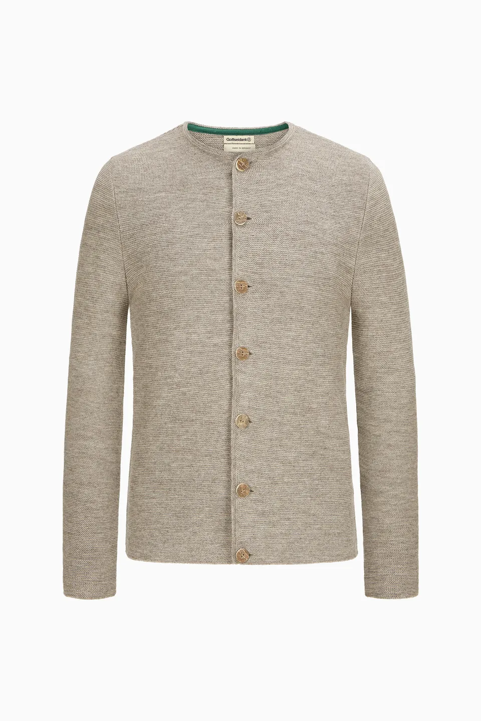 gottseidank-herrenstrickjacke-aloisius-uni-wolljacke image 1