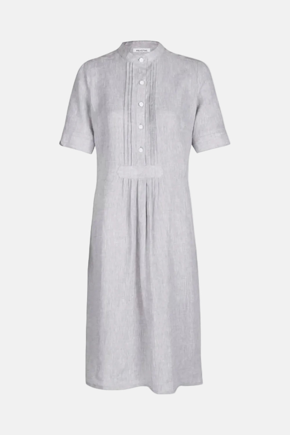 felicitas-damen-kleid-kleo-reines-leinen-blusenkleid-mit-biesen image 1