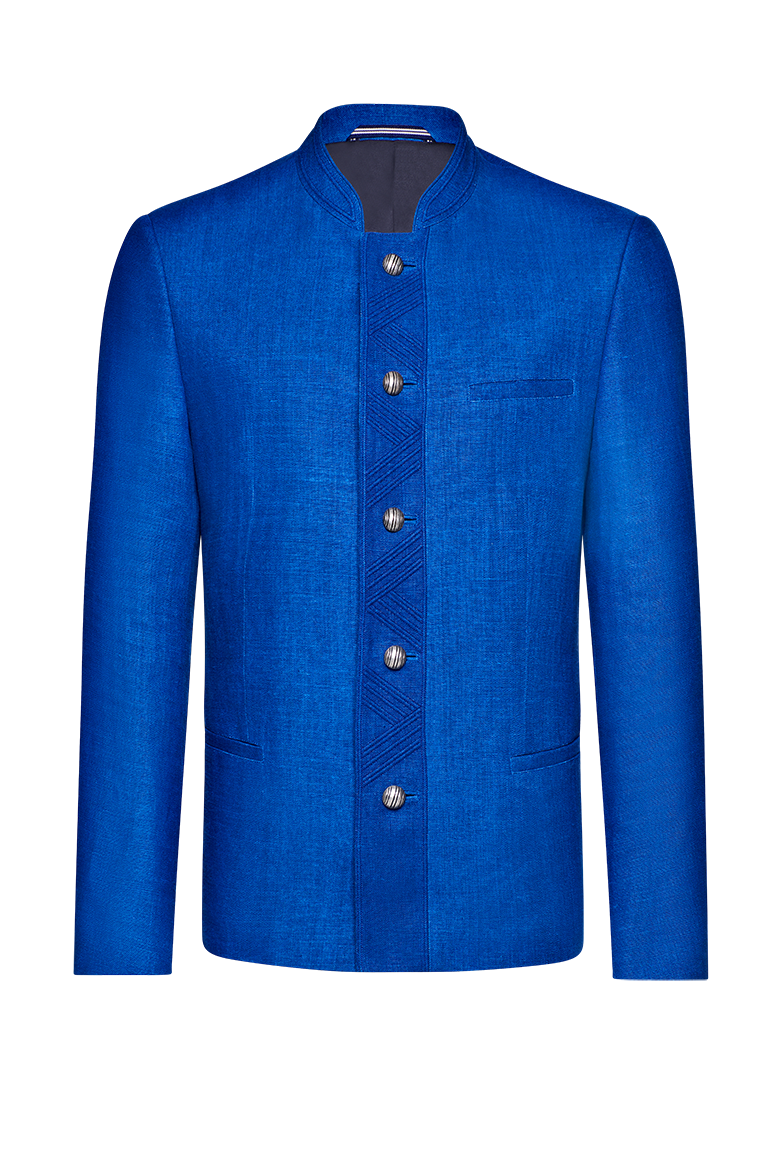g-ssl-blaudruck-jacke-herren-leinenjacke-blau-mit-seidenfutter image 1