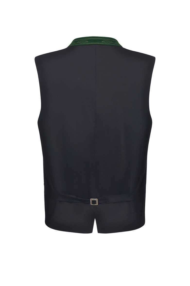 g-ssl-ausseer-gilet-aus-strichloden-gr-n-mit-eichenlaub image 2