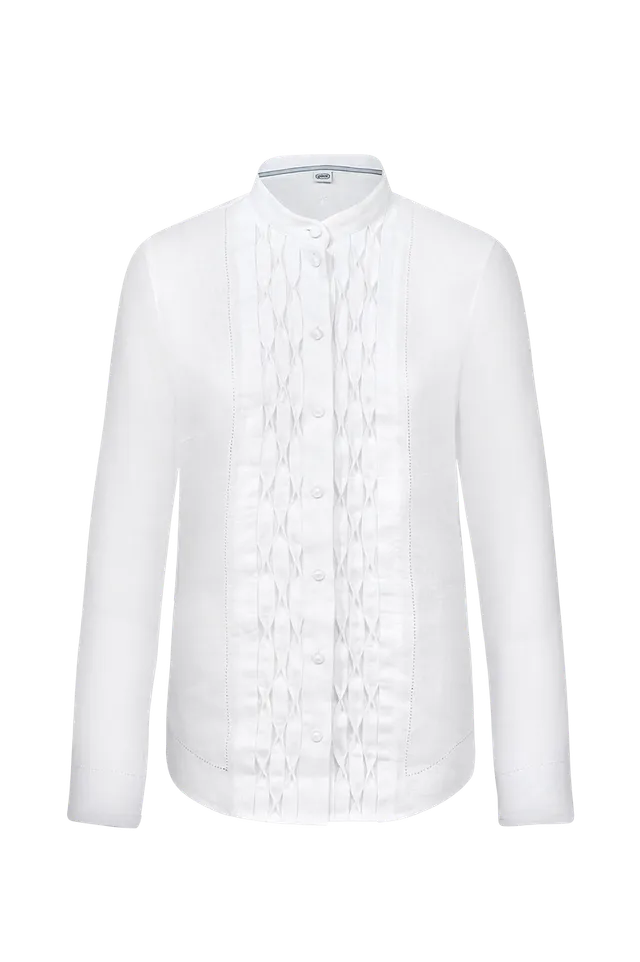 g-ssl-bluse-waffelsmok-leinen-damen image 1