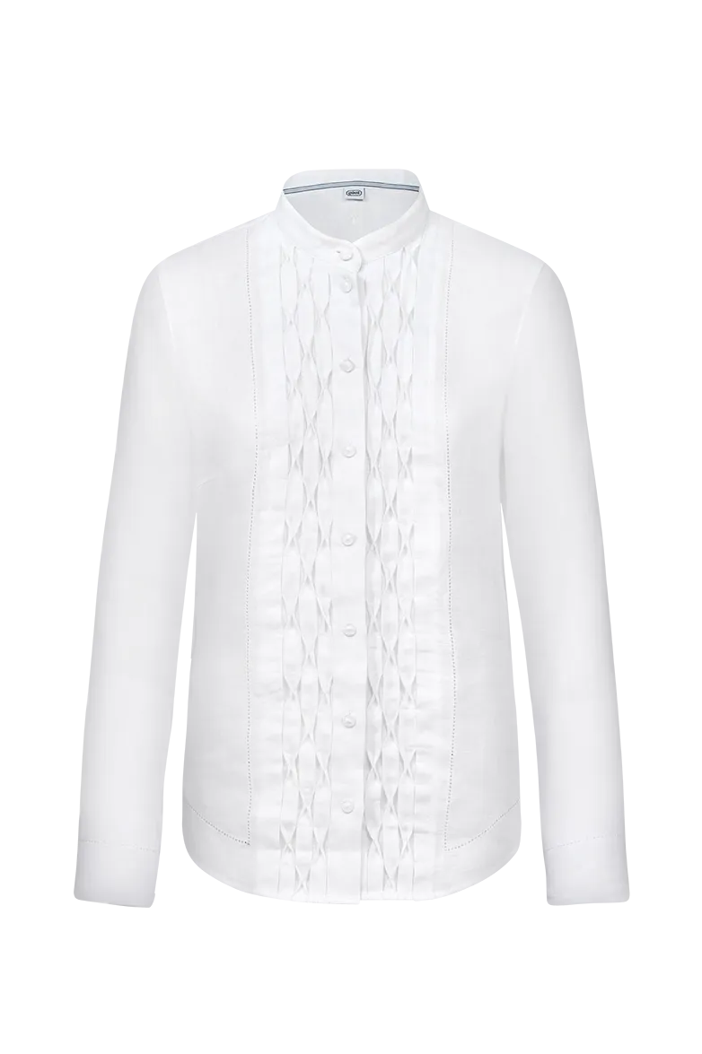 g-ssl-bluse-waffelsmok-leinen-damen image 1