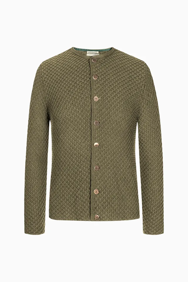 gottseidank-herrenstrickjacke-xaver-uni-janker-im-waffelmuster image 1