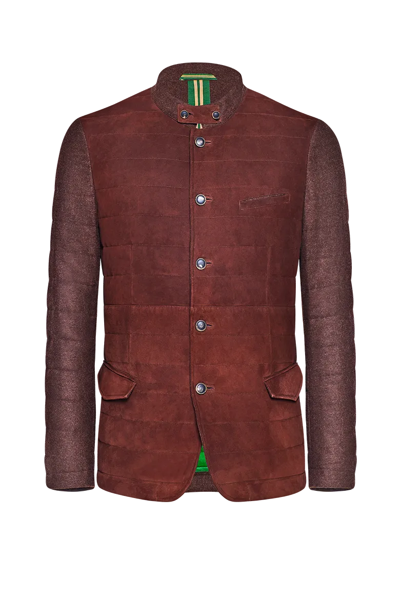 g-ssl-leder-trifft-loden-steppjacke-herren-braun image 1
