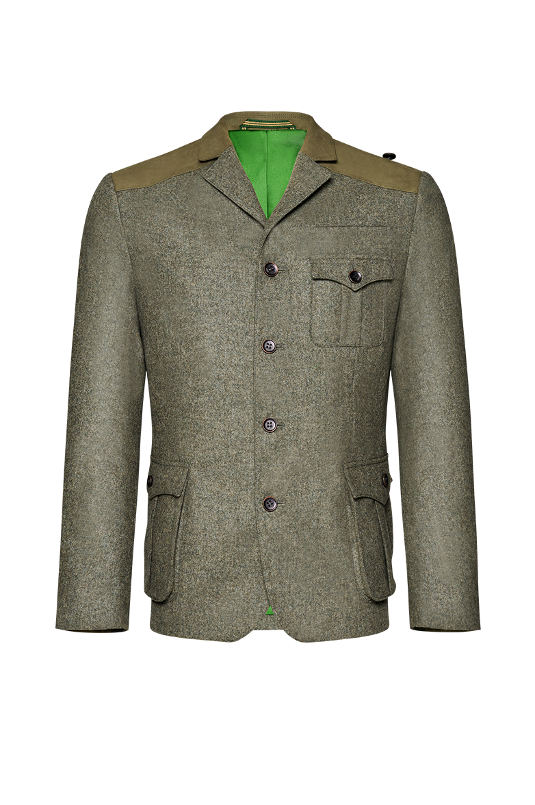 g-ssl-pirschjacke-lodenjacke-f-r-jagd-herren-gr-n-mit-seidenfutter image 1