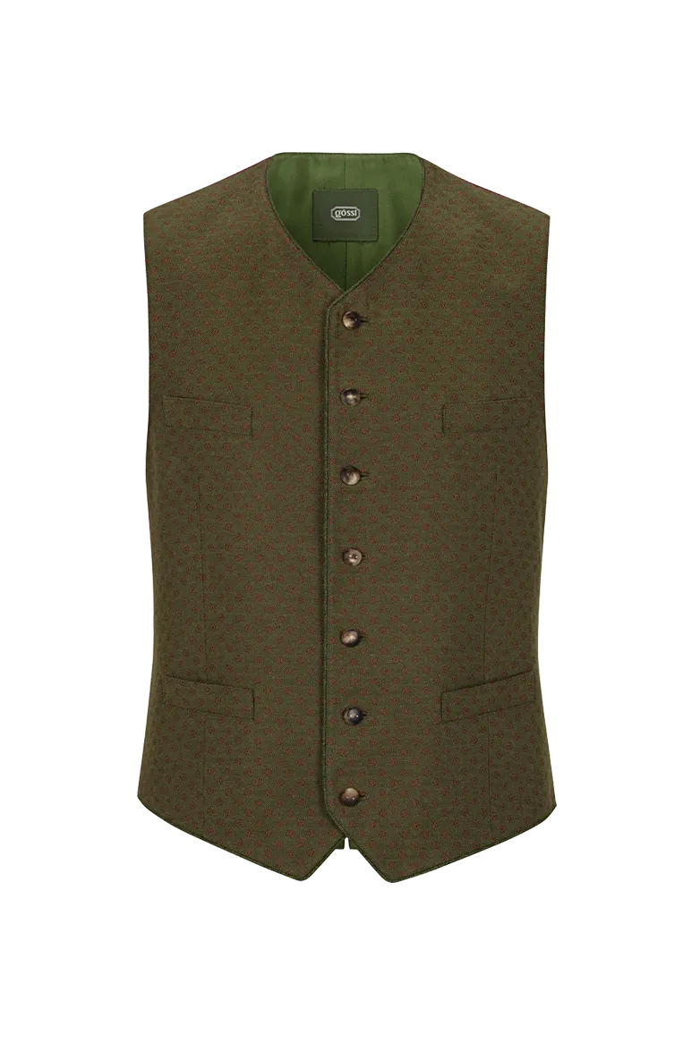 g-ssl-gilet-strohblumen-baumwoll-jacquard-gr-n-herren image 1