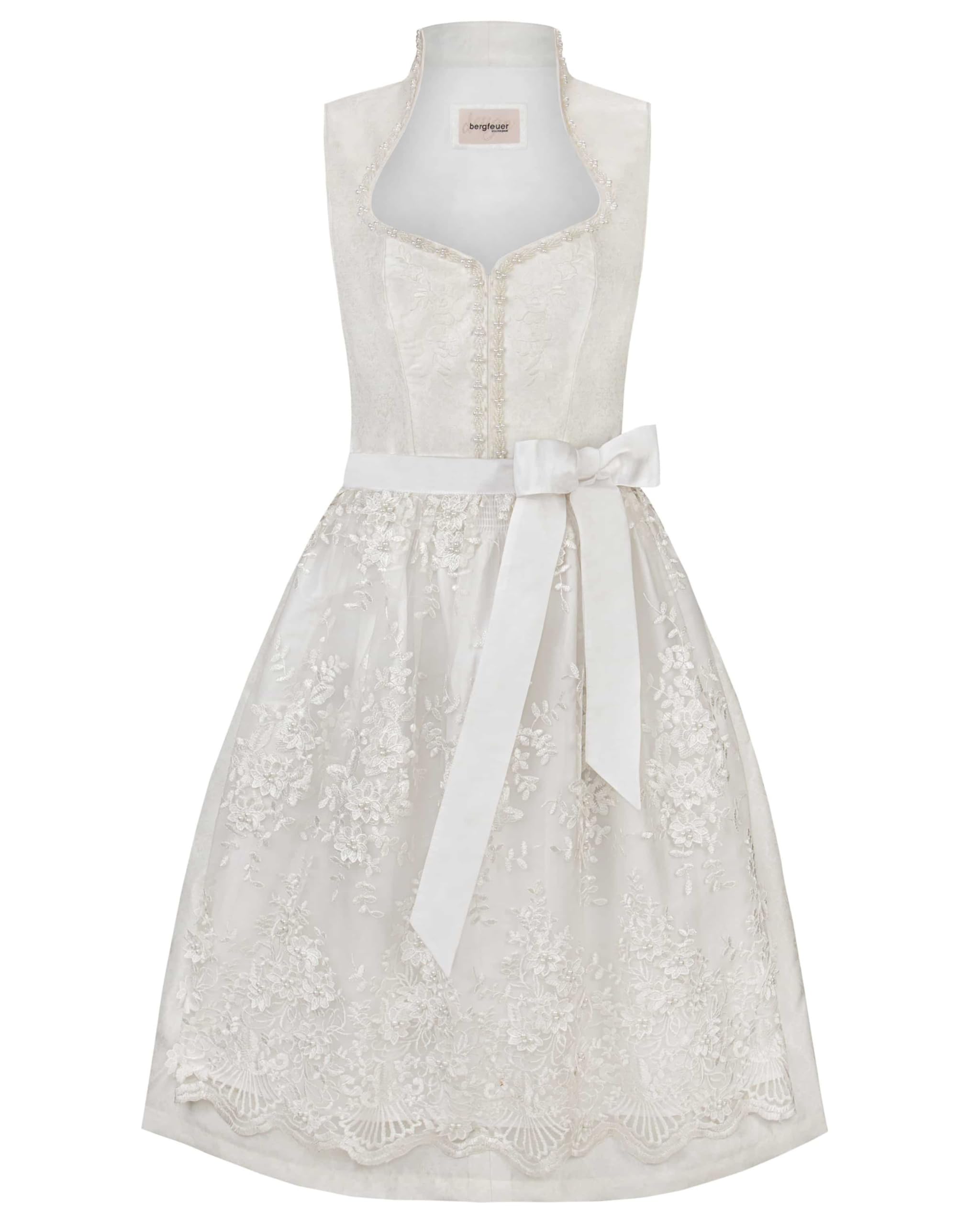 bergfeuer-damen-josefina-midi-dirndl-creme-mit-spitzensch-rze image 1