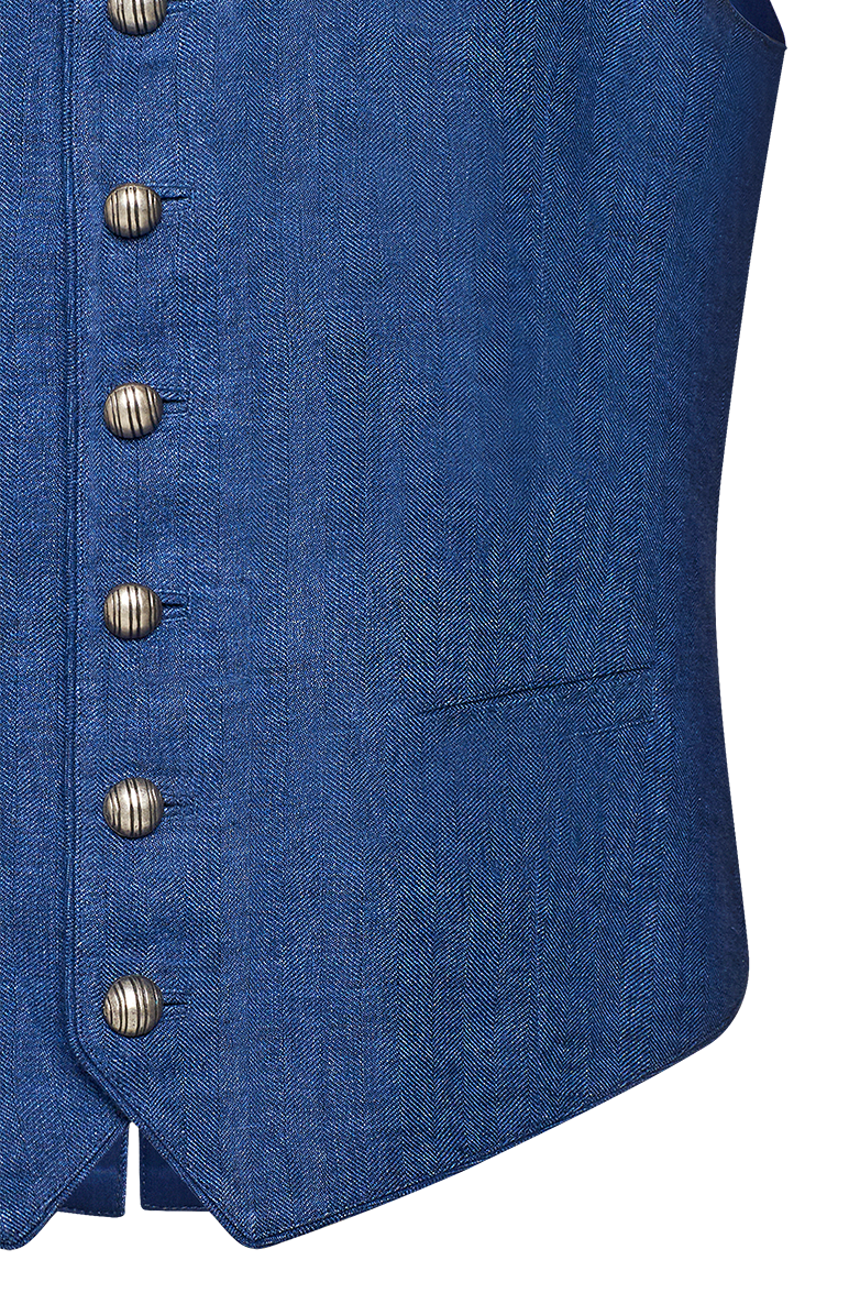 g-ssl-ausseer-gilet-fischgrat-herren-trachtengilet-leinen image 4
