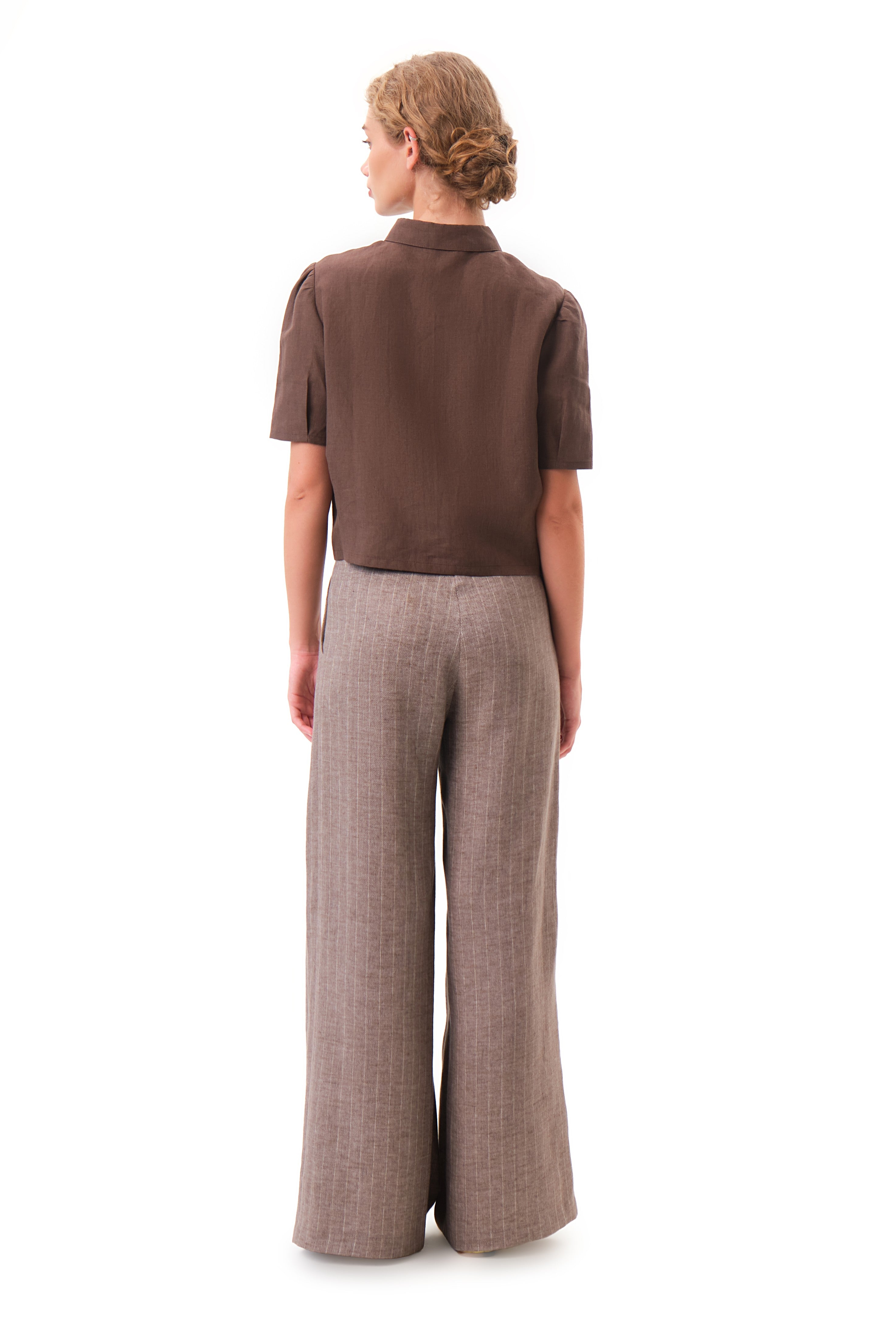 felicitas-damen-hose-henrike-weite-leinenhose-mit-nadelstreif image 2