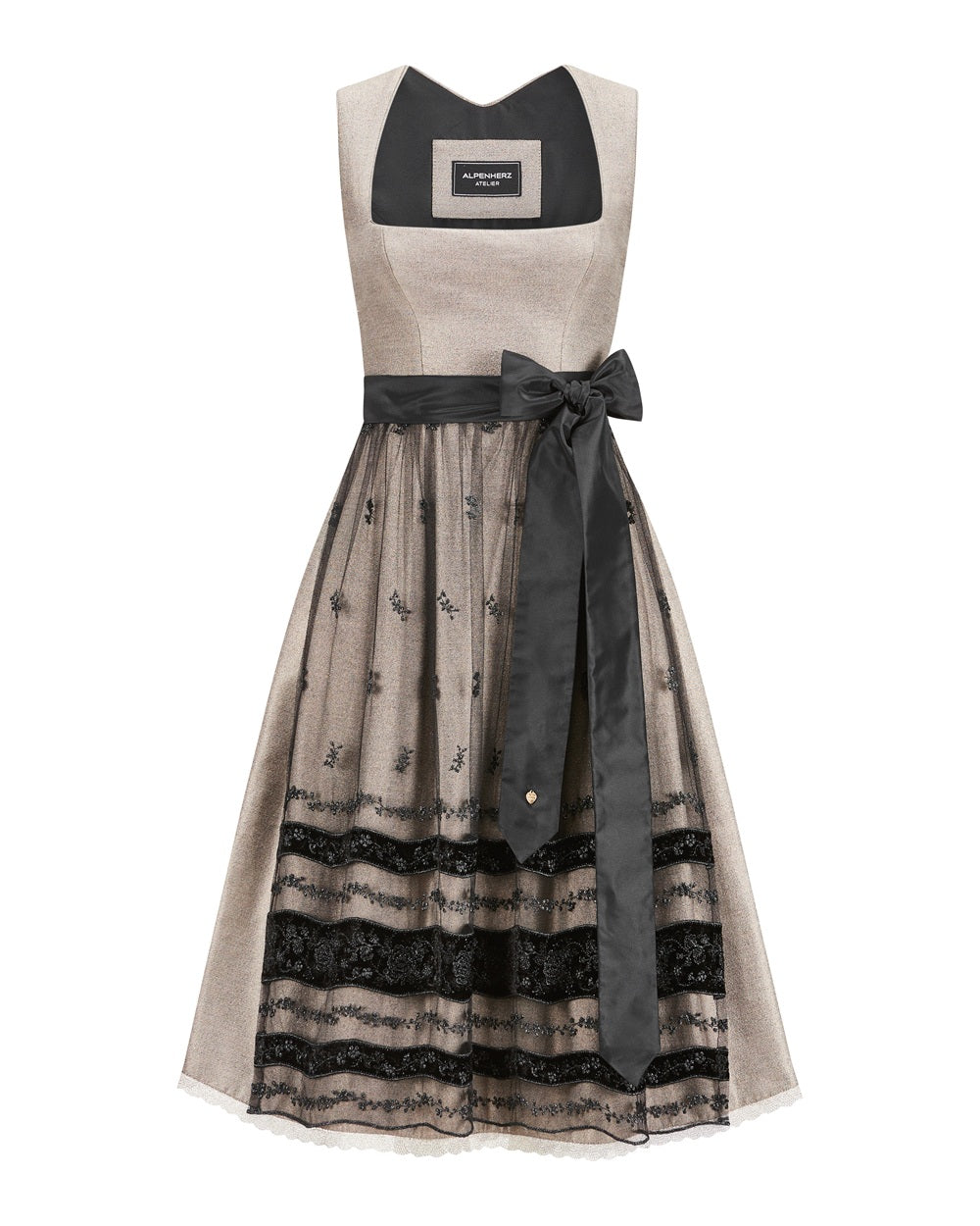 alpenherz-atelier-dirndl-eva-bronze-schwarz-limited image 1