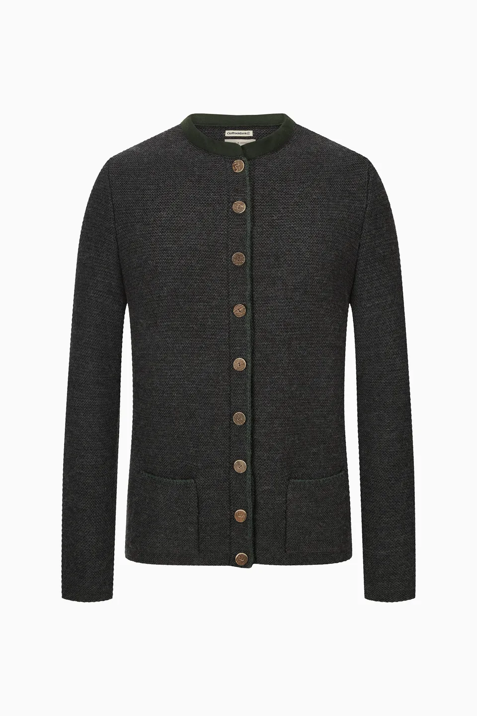 gottseidank-strickjacke-michi-strickjacke-mit-stehkragen image 1