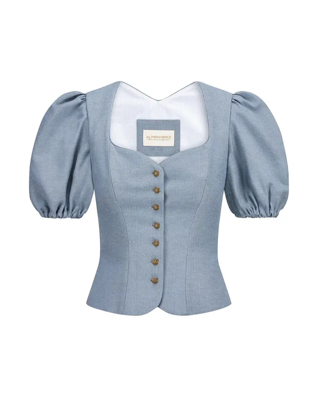 alpenherz-mieder-carlotta-blau-trachtenmieder-mit-puffarm image 1