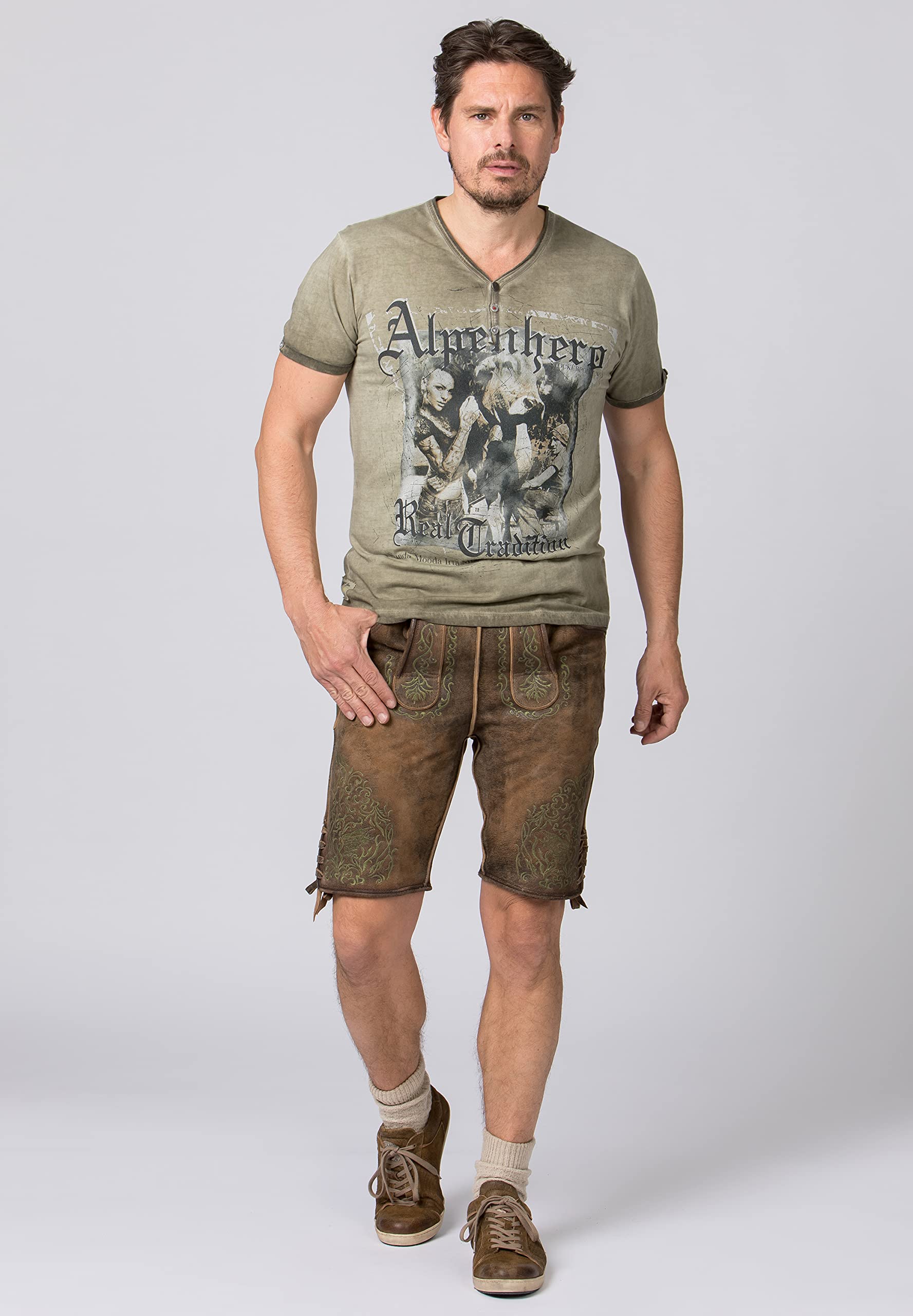 stockerpoint-alpenhero-trachtenshirt-herren-sand-v-ausschnitt image 2