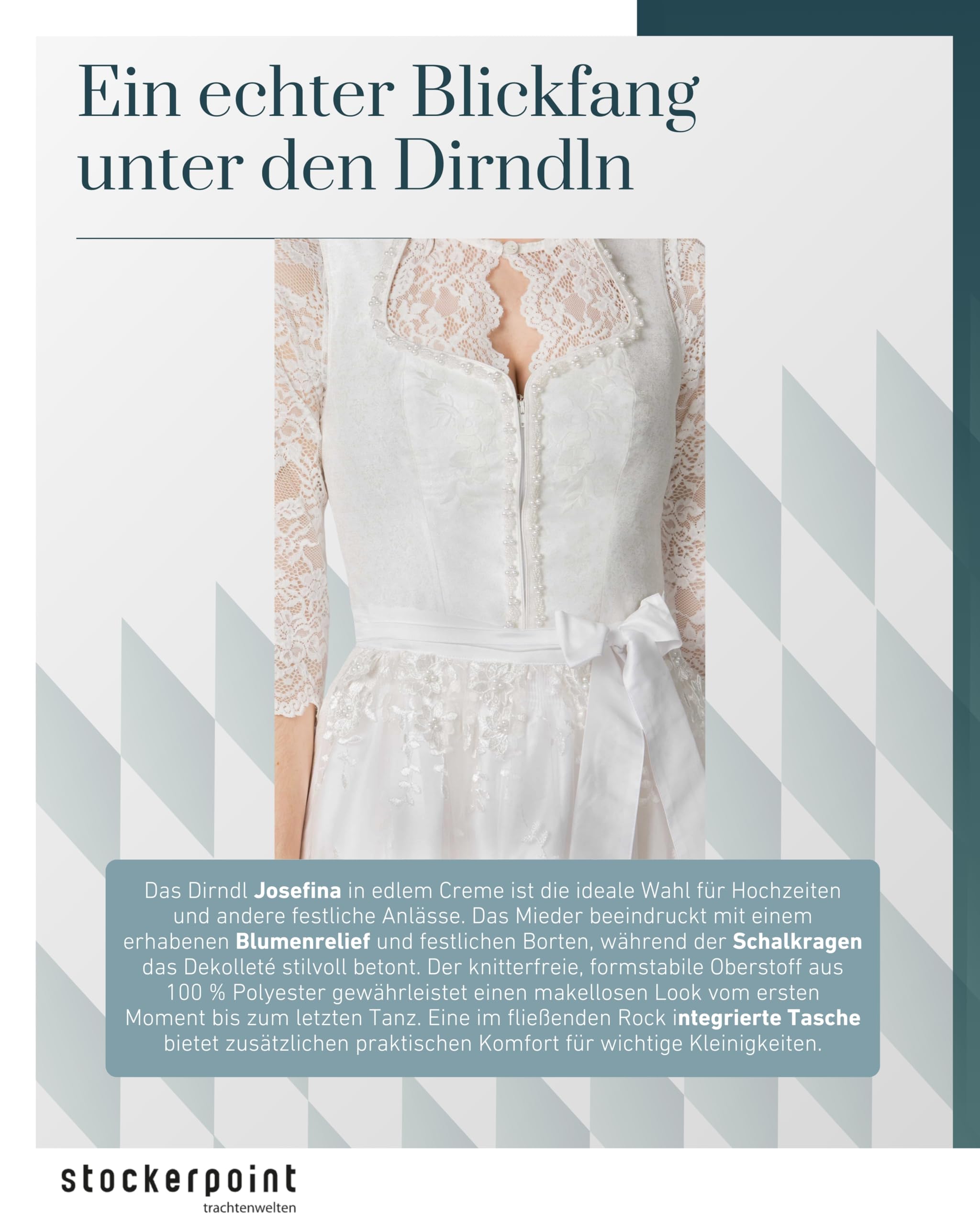 bergfeuer-damen-josefina-midi-dirndl-creme-mit-spitzensch-rze image 5
