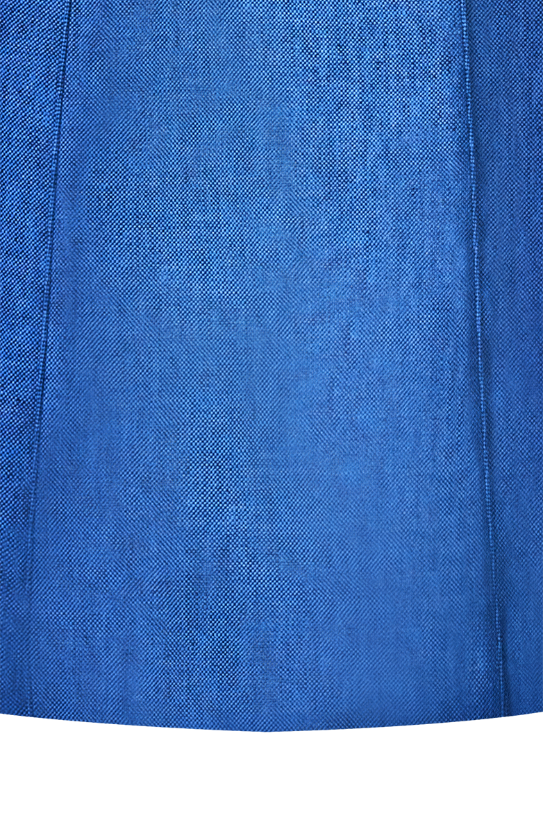g-ssl-ausgestellter-panama-rock-kurzer-leinen-rock-in-blau image 3