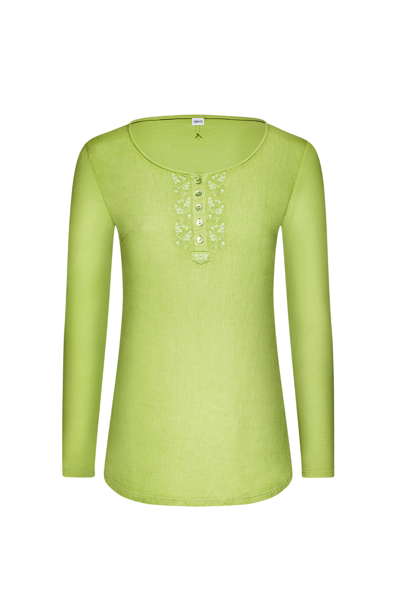 g-ssl-patina-shirt-damen-langarmshirt-leinen-gr-n image 1