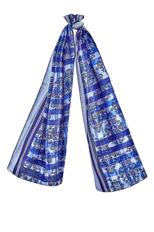 g-ssl-wollschal-blau-mit-yakwolle-damen-karo image 1