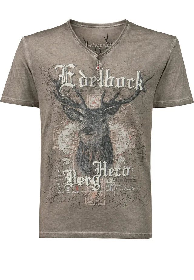 stockerpoint-herren-berghero-trachtenshirt-hirsch-print-v-ausschnitt image 1