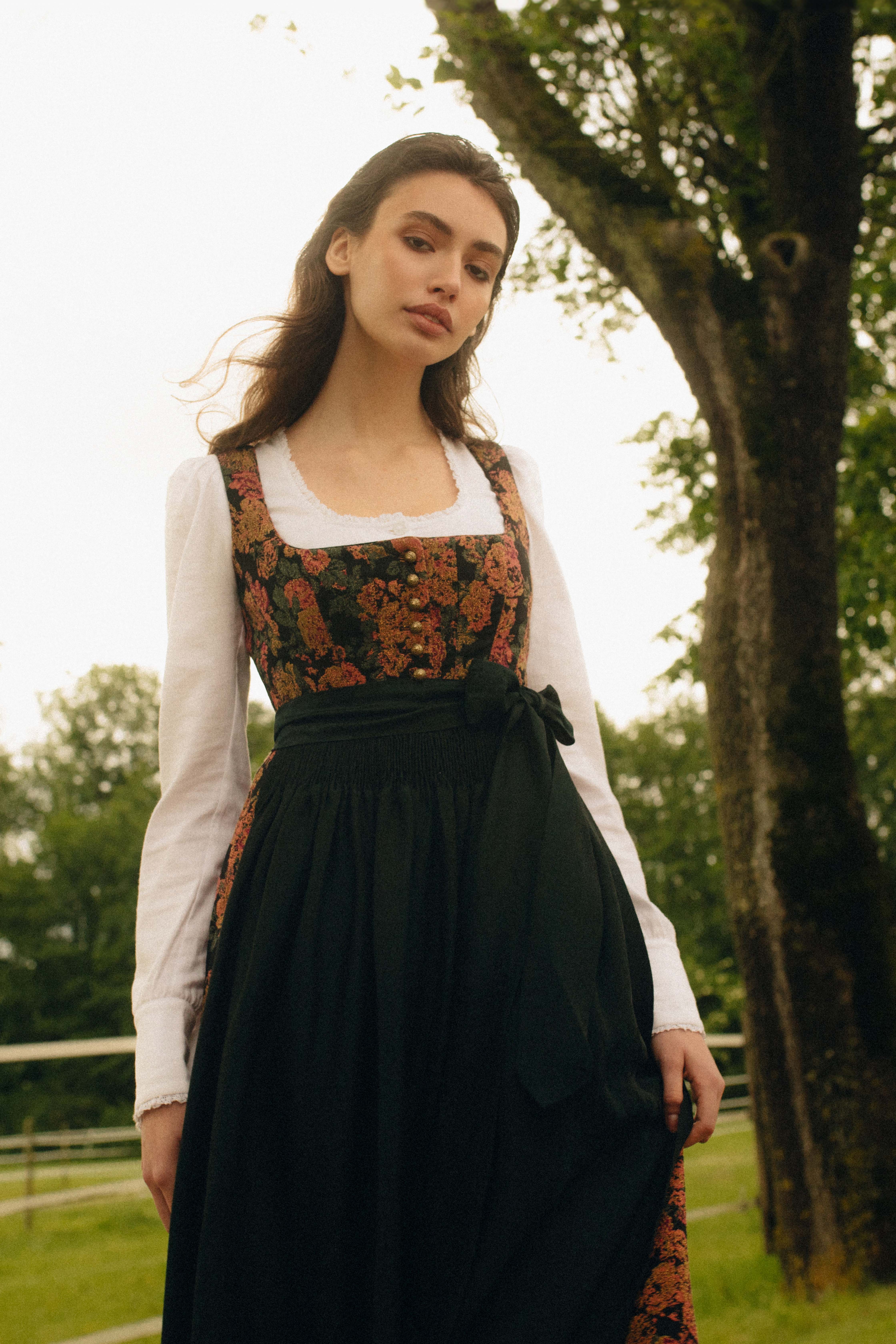 gottseidank-dirndl-annabelle-dirndl-mit-faltenrock-und-augenknopfloch image 2