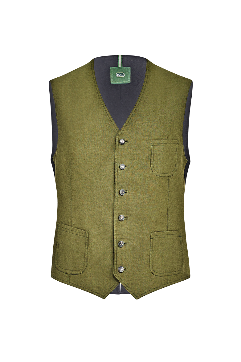 g-ssl-vorpatiniertes-gilet-baumwolle-leinen-herren-gr-n image 1