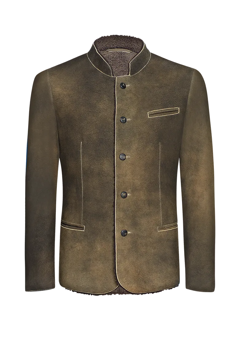 g-ssl-hirschlederjacke-herren-mit-lammfellfutter image 1