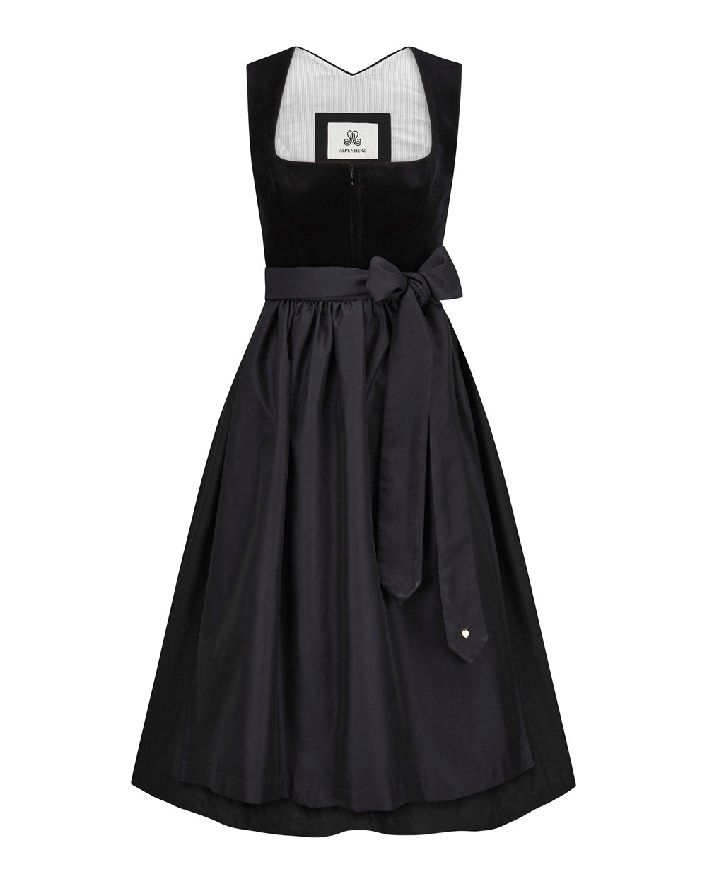 alpenherz-dirndl-clara-samtmieder-mit-2-sch-rzen image 2