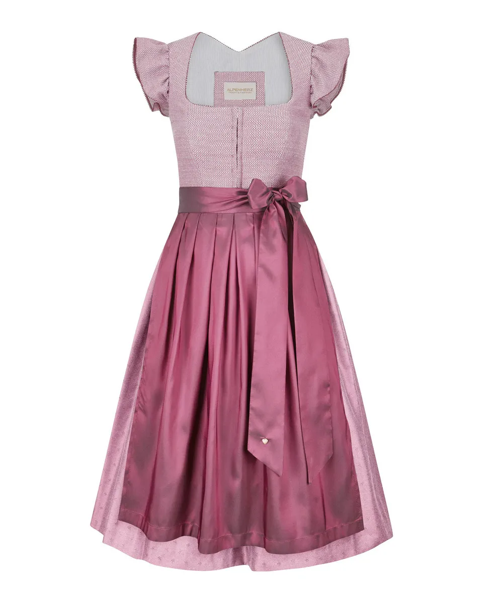 alpenherz-dirndl-ida-rosa-jacquard-fl-gelarm-dirndl image 1
