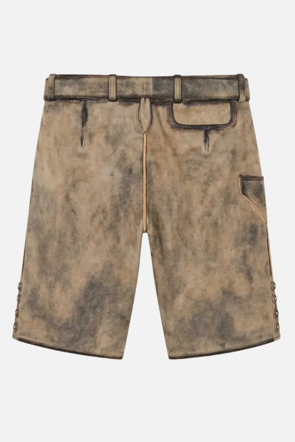 felicitas-herren-lederhose-ostsee-kurz-echtleder-mit-stickerei-und-g-rtel image 2