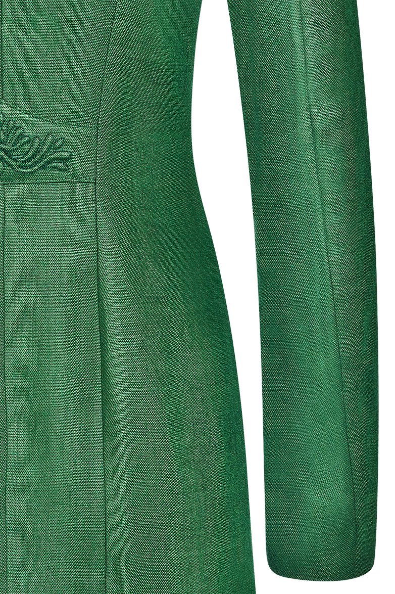 g-ssl-gehrock-traditionelle-ranken-leinen-gr-n-damen image 7