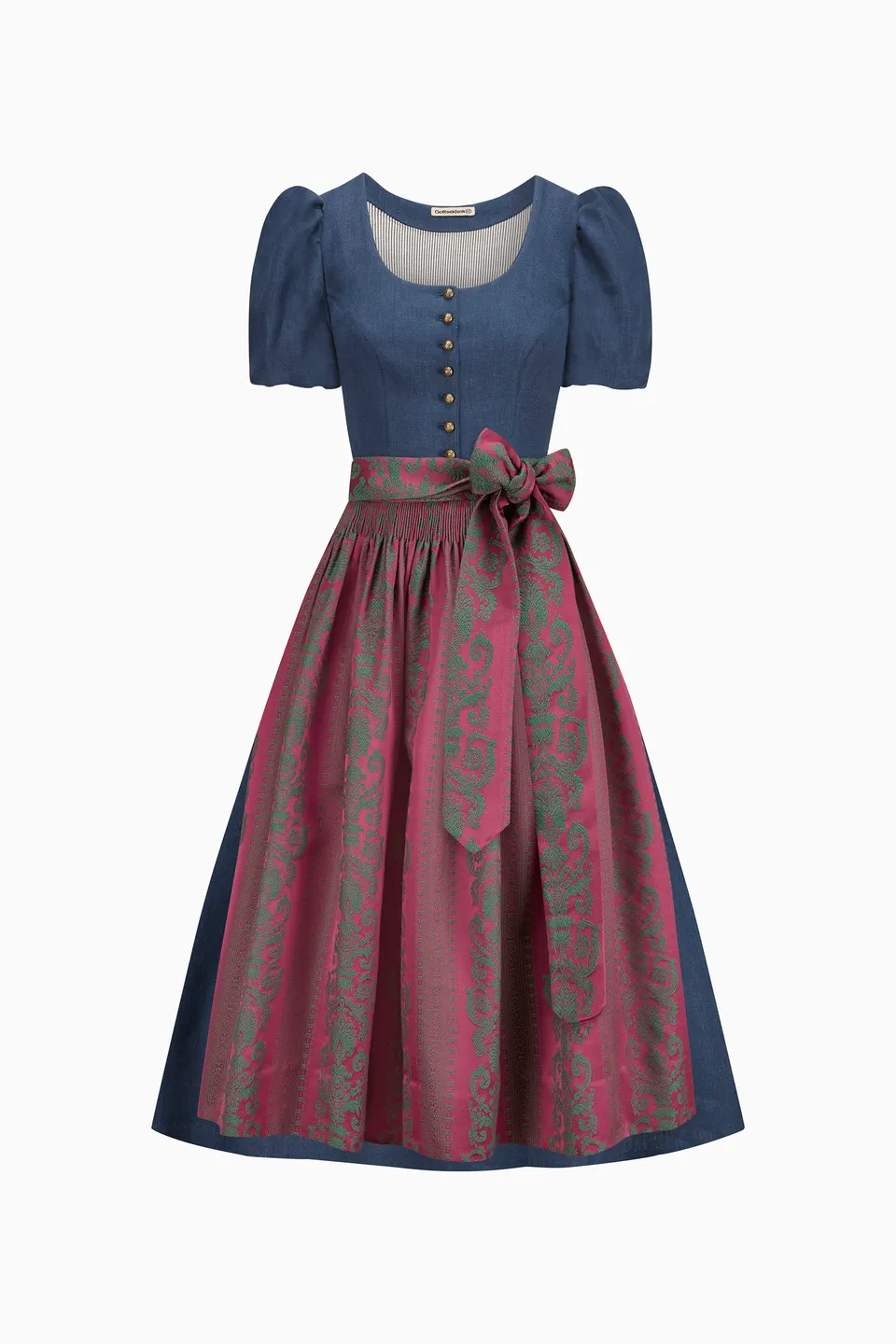 gottseidank-dirndl-margret-kurzer-puffarm-faltenrock image 1