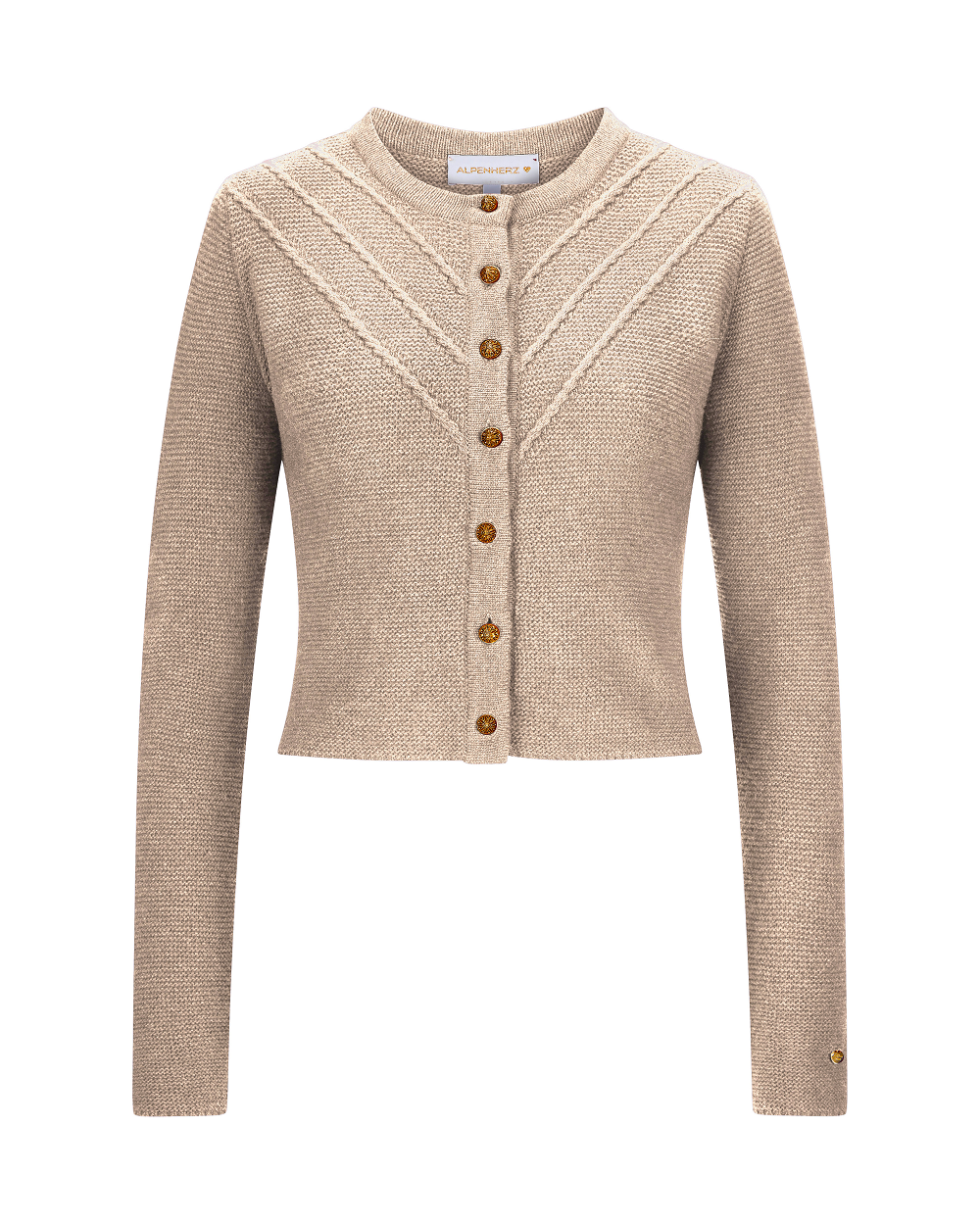 alpenherz-strickjacke-elanie-beige-trachten-strickjacke-goldkn-pfe image 1