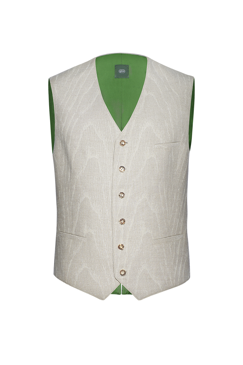 g-ssl-gilet-aus-leinen-herren-trachtenweste-in-braun-mit-seidenfutter image 1
