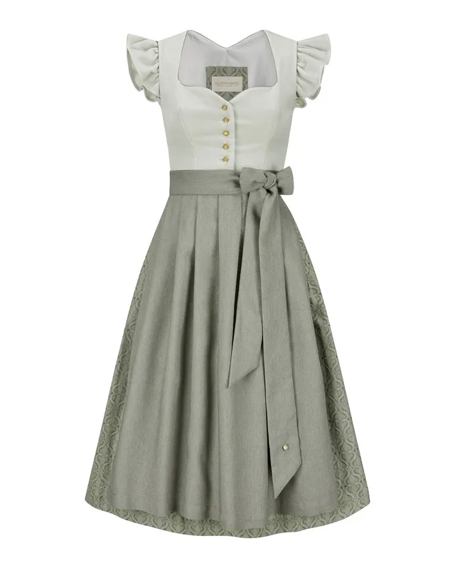 alpenherz-samtdirndl-mel-fl-gelarm-dirndl-in-lindgr-n-aus-baumwollsamt image 1