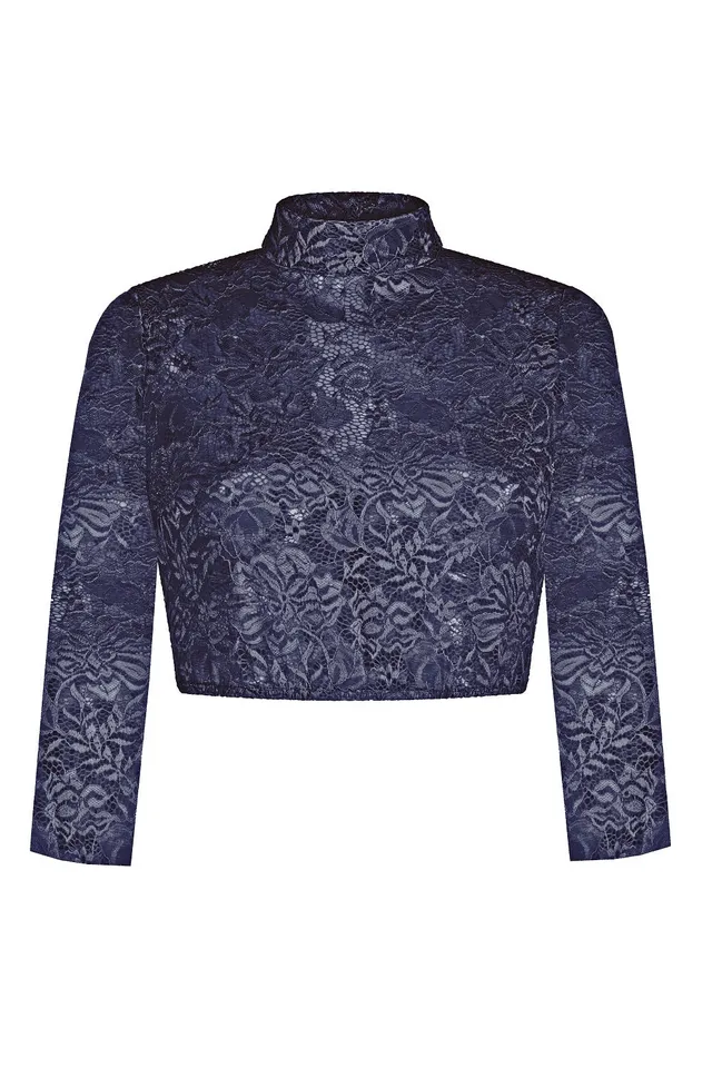 alpenherz-dirndlbluse-estelle-3-4-arm-blau image 1