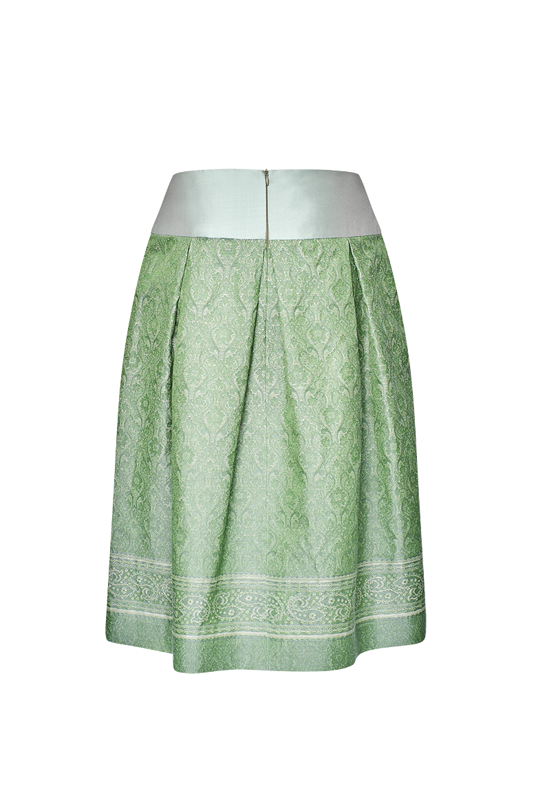 g-ssl-brokat-rock-gr-n-seide-leinen-jacquard image 2