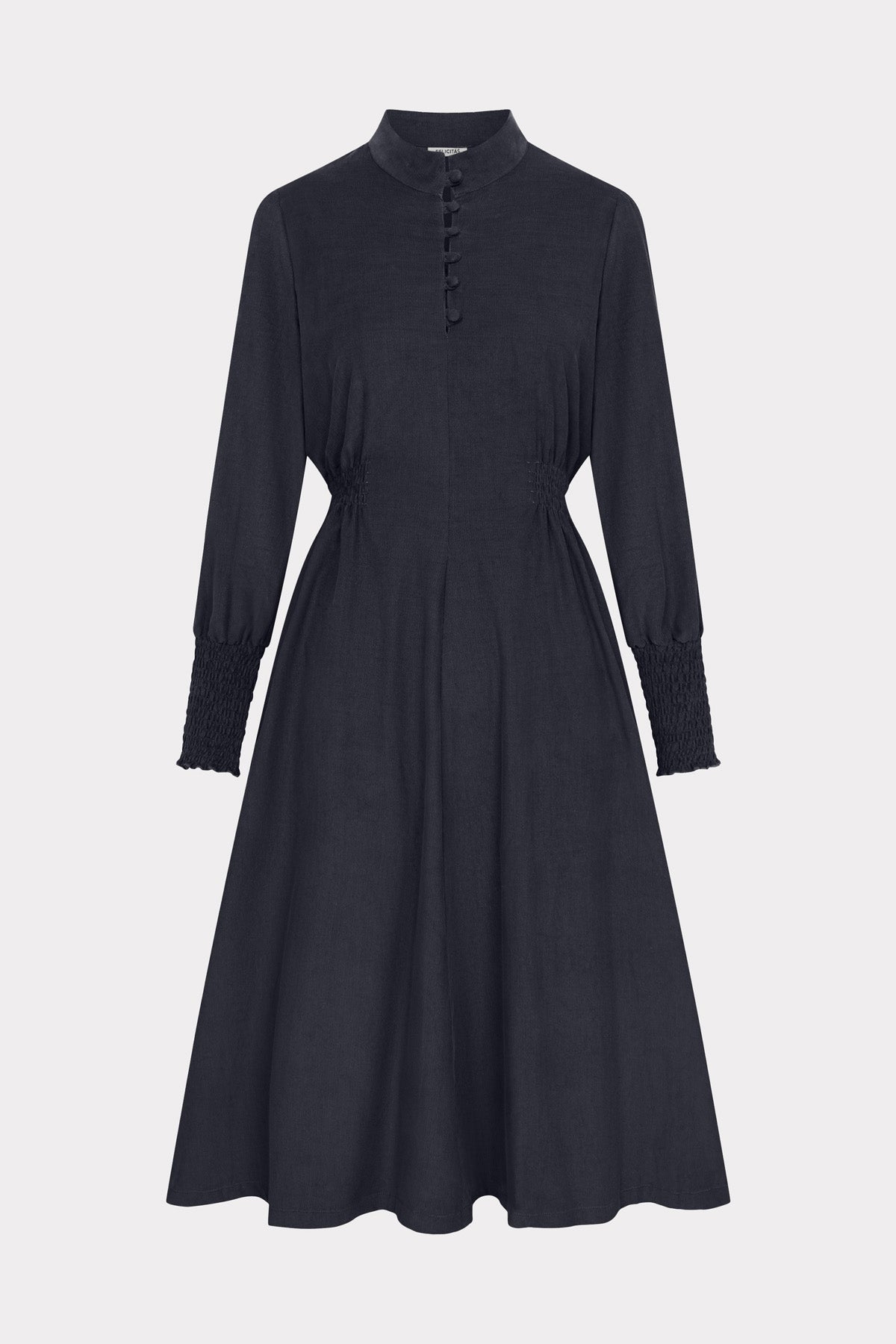 felicitas-kleid-kaylie-damen-flanellkleid-mit-smokbund image 3