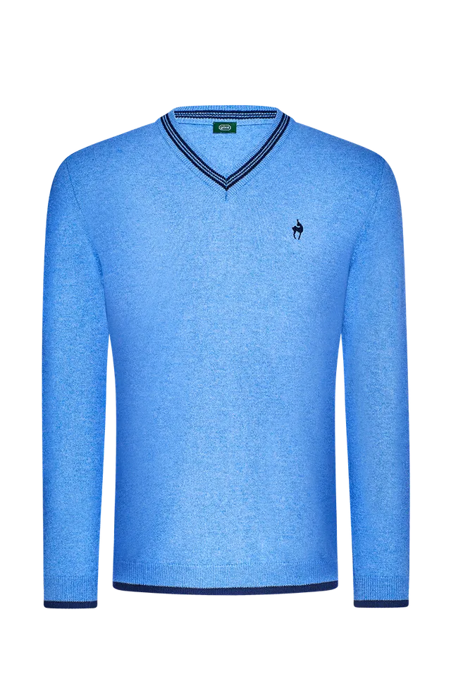 g-ssl-gams-pullover-v-ausschnitt-blau-herren image 1