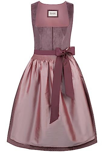 stockerpoint-malve-midi-dirndl-aubergine-damen-samt-dirndl-mit-jacquard image 7