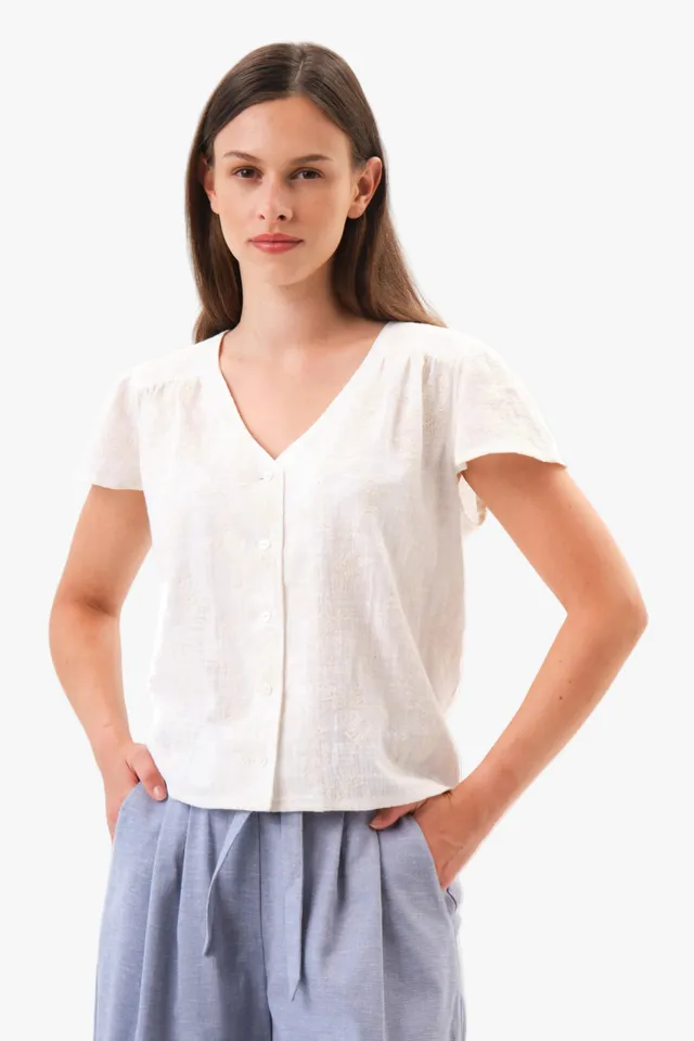 felicitas-damen-bluse-bina-bio-baumwolle-lochstick-fl-gel-rmel image 1