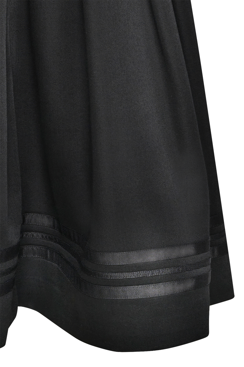 g-ssl-kerbschnitz-kleid-aus-woll-satin-3-4-arm-grau-schwarz image 6
