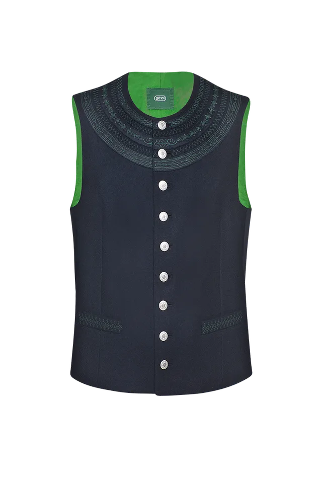 g-ssl-tiroler-gilet-herren-grau-schwarz-mit-stickerei image 1