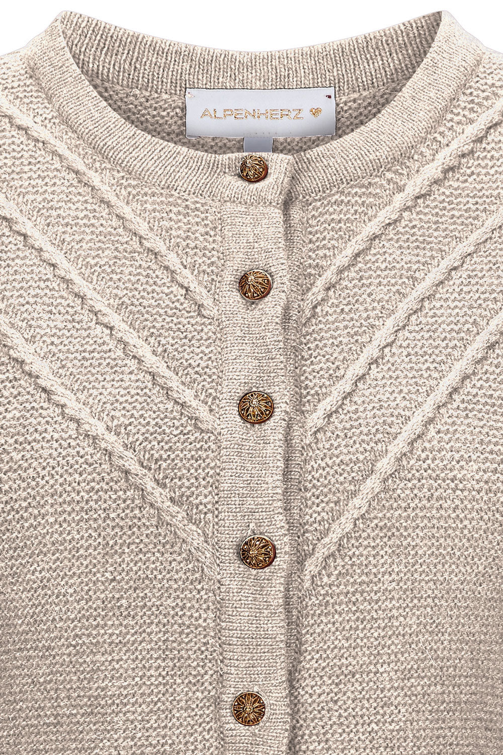 alpenherz-strickjacke-elanie-beige-trachten-strickjacke-goldkn-pfe image 2