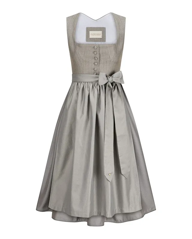 alpenherz-dirndl-greta-taupe-mit-knopf-jacquard-hochzeitsdirndl image 1