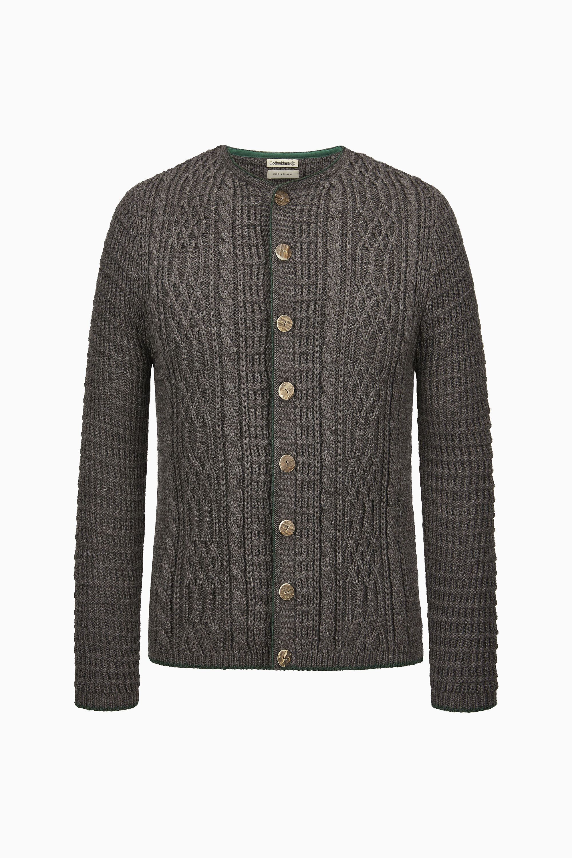 gottseidank-herrenstrickjacke-anton-mit-zopfmuster image 1
